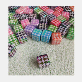 Wholesale Acrylic 15mm Swallow Gird Square Beads for Pen Making Focal Beads Phone Straps DIY Making