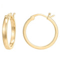 2025 Hot-Sale 14K Gold Plated Post Lightweight Hoops 925 Sterling Silver Earrings for Women