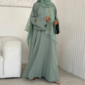 Luxury Solid Kaftan Dresses Kaftan Marocan Moderst Party Dress for Women Islamic Clothing
