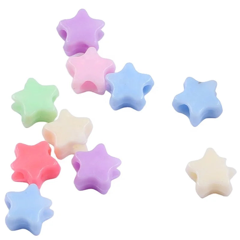 Wholesale Multiple Flower Star Plum  Acrylic Loose Beads for Necklace Bracelet Jewelry Making