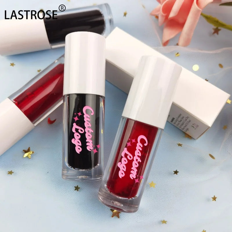3 in 1 Private Label Liquid Lip Cheek Eye Fruit Tinted Stain Waterproof Pink Strawberry Cherry Lip Gloss Glow Lip Tint