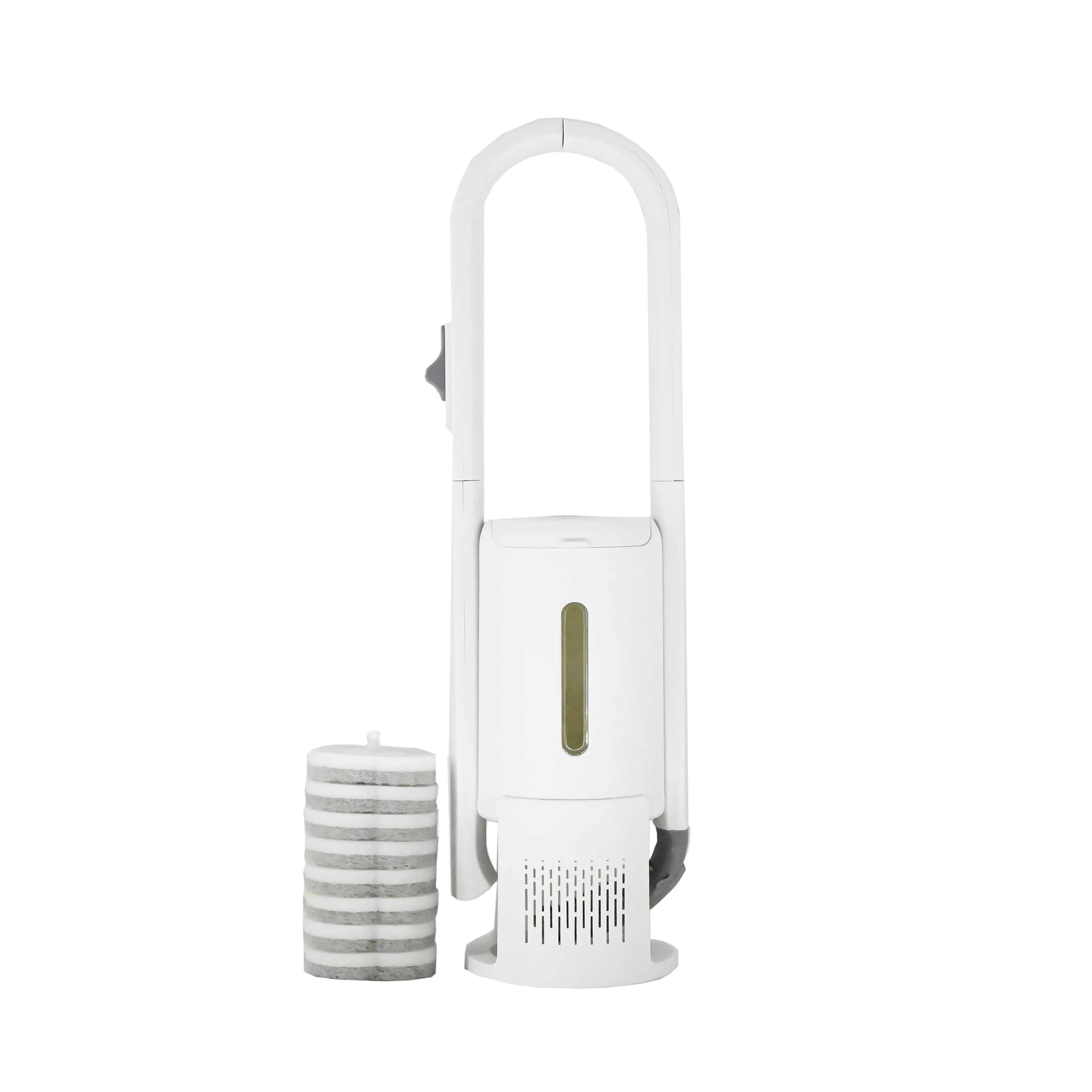 2-in-1 TPR/Plastic Disposable Toilet Brush with Holder Custom Cleaning Brushes for Bathroom Replacement Brushes