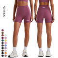 Wholesale Quick Dry No T Line No Embarrassment Line Sports Honey Peach Hip High Waist Workout Biker Yoga Tight Shorts for Women