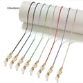 Colorful Metal Balls Glasses Chain Hanging Necklace Anti Falling Masked Cord Sunglasses Accessories Cut Beads Eyewear Retainer