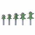 LAVIE 1 PC 8mm Shank Bullnose Half Round Bit Endmill Router Bits Wood 2 Flute Bearing Woodworking Tool Milling Cutter MC02047