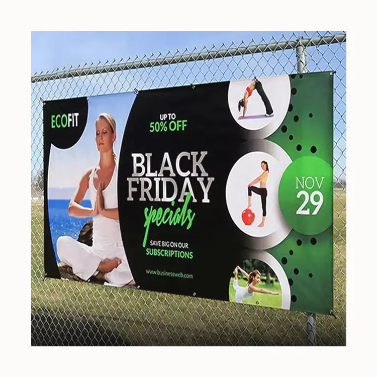 Wholesale Hanging Backdrop Banner PVC Vinyl BannerPrinting Custom Mesh Fabric Banners