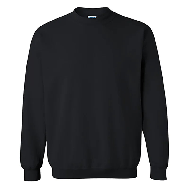 285 Grams Customized Logo Men's Sweatshirt for Fleece Crewneck PULlover O-Neck Collar Solid Pattern Digital Printing Autumn