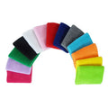 Custom Logo Sports Embroidered Cotton Sweatbands Terry Sweat Wrist Band Embroidery Sweatband Wristband