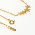 C1JX Jewelry Wholesale Personalized Designs 925 Sterling Silver Customized Gold Plated Star Pendant Necklace
