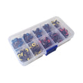 Wholesale S/M/L Sea Fishing Rolling Line Connectors Swivel Snap Pin Space Bean Set 100pcs