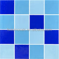 Blue Swimming Pool Tile Square Color 12"X12" Hot Melt Glass Mosaic Tile Outdoor Floor Wall Modern Design Guangdong Origin