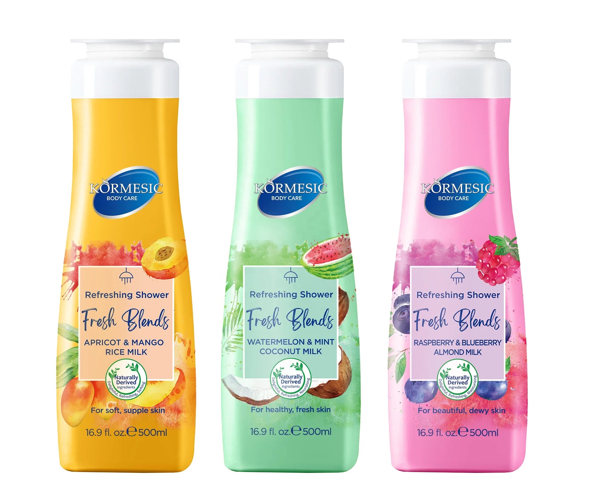 OEM Private Label KORMESIC Body Care Refreshing Shower Fresh Blends for Soft Supply Skin