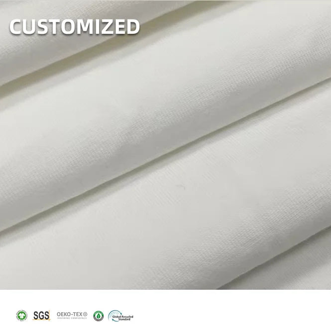 Breathable 95% Organic Cotton 5% Spandex Single Jersey Fabric