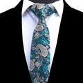 8cm Width Mens Ties New Fashion Paisley Neckties Gravata Jacquard Woven Slim Tie Business Wedding Party Floral Neck Tie
