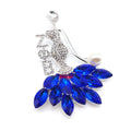Bling Bling Blue Dance Lady Crystal Rhinestone Brooch Greek Sorority Letter ZETA PHI BETA Pearl Brooch for Women Accessories