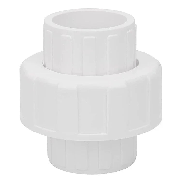 Furniture Grade White PVC Thick Smooth Surface Polished Screw Joint Fittings for Hose Connectivity