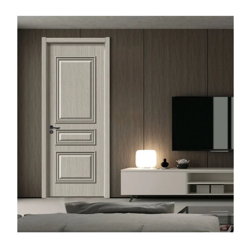 Factory Direct Supply WPC Interior Doors Prehung Composite Slab Doors for Apartment