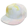 Custom logo Kids Tie-Dye Baseball Cap Flat-Brim Sunscreen Print Hat for Age 4-10 Years