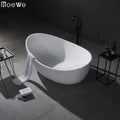 Custom Size Stand Alone Tub Artificial Stone Bath Tub Solid Surface Stone Resin Bathtub 2 Person Freestanding Soaking Tub