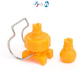 YS 19966 Adjustable Clamp Nozzle with KY Flat Fan Nozzle Vacuum Chamber or Spray Booth Nozzle