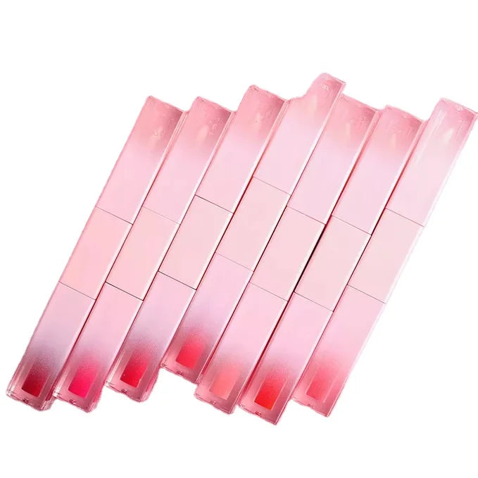 Cosmetic Wholesale Plumping Double Headed Lip Gloss With Lip Oil 2 in 1 Red Pink Private Logo Moisturizing Lip Gloss