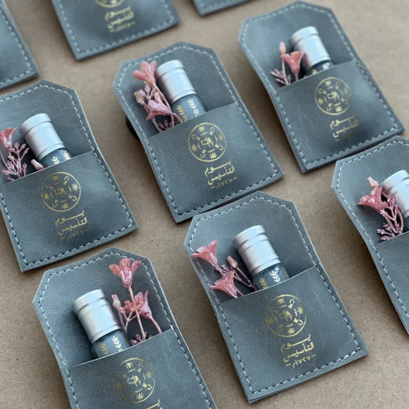 Corporate Giveaway Perfume Cases Novelty Gifts Leather Musk Cover Promotion Giveaway Christmas for Birthday