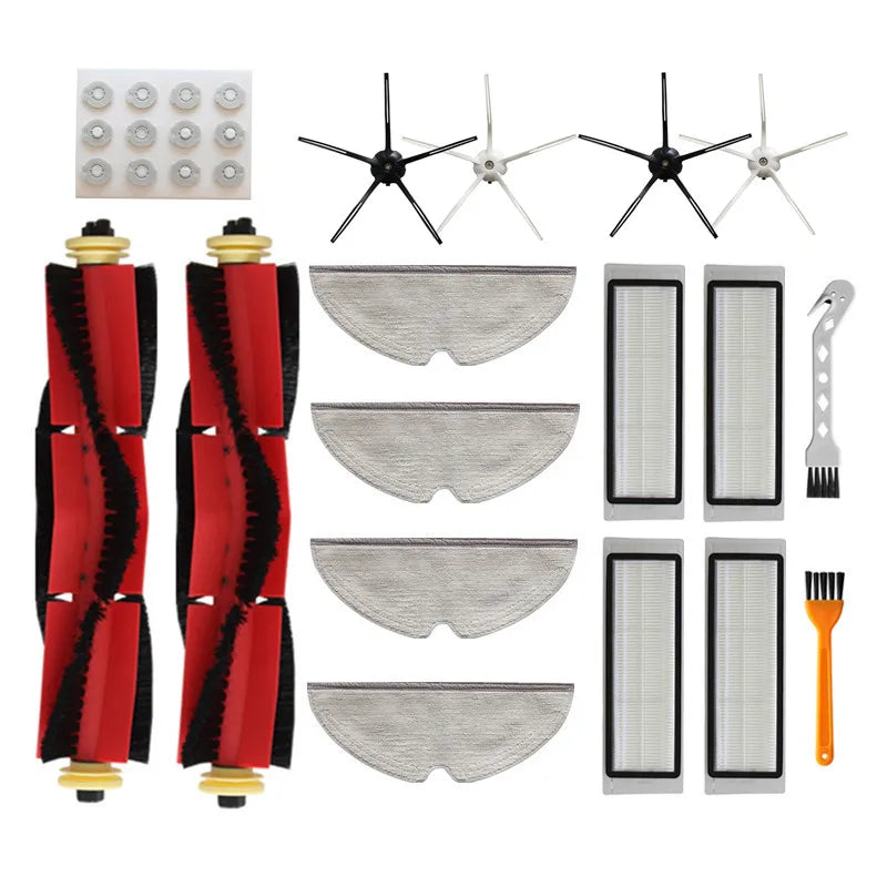 Mop Cloth Main Roller HEPA Filter Side Brush Water Tank Vacuum Cleaner Parts for Xiaomi S6 S5 for Roborock S60 S65 S50 E25 E35