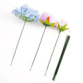 Factory Sale 25cm 40cm Flower Stems DIY Flower Bouquet Wedding Decoration Artificial Rose Stem
