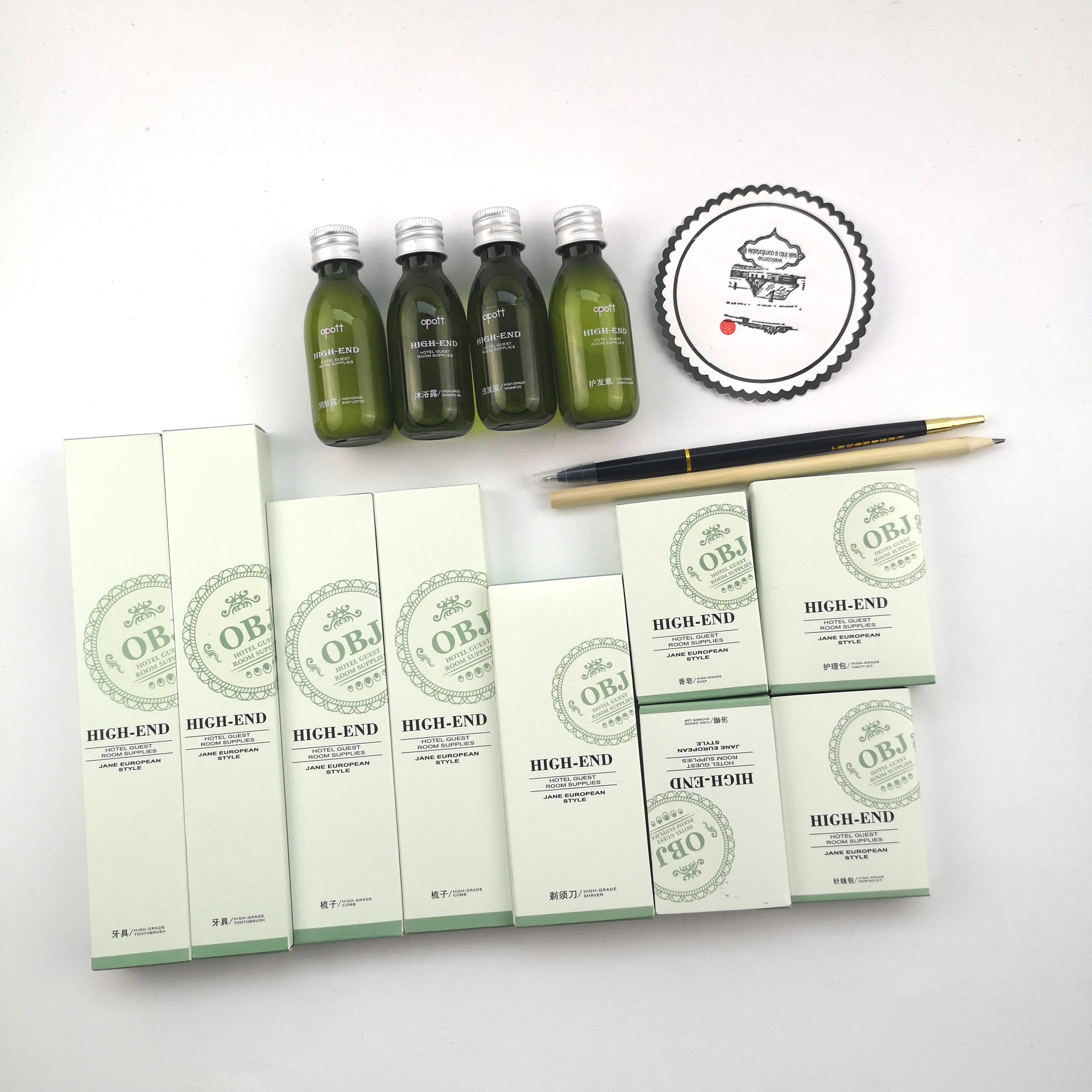High Quality Five Star Hotel Amenities Set Supplies
