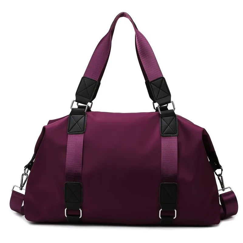 Multi-Functional Travel Large Lightweight Water-resistant Durable Nylon Outdoor Sport Gym Yoga Weekender Overnight Duffle Bag