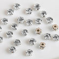3-10mm Crystal Chaton Beads Claw Setting Sew on Stone Loose Gold Silver Steel Claw Rhinestones for Clothing