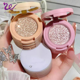 Factory Ready to Ship Pressed Powder 4 Color Matte Glitter Eyeshadow Vegan Matte Glitter Shadow Palette