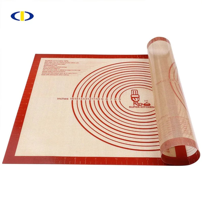 Heat Resistant Reusable Silicone Mat Rolling Mat for Baking 16.5*11.6inch