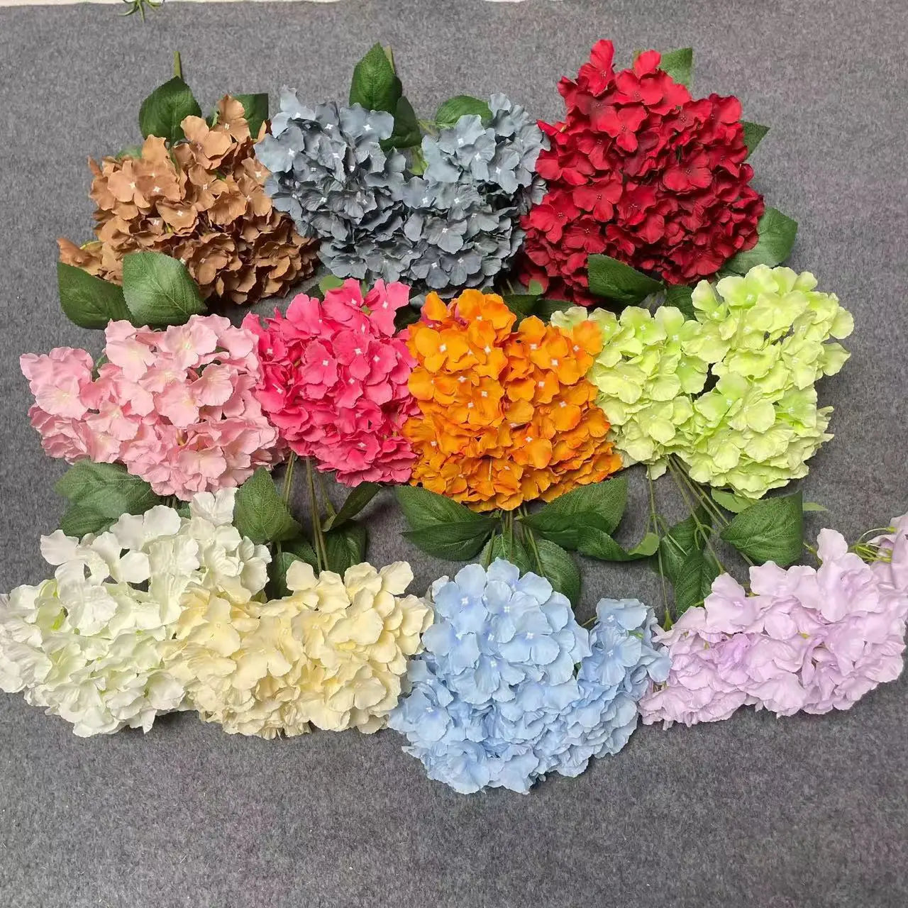 5heads Pink Silk Flowers Hydrangea Rose Artificial Flowers Peony Bridal Bouquet for Wedding Home Diy Decoration Fake Flowers