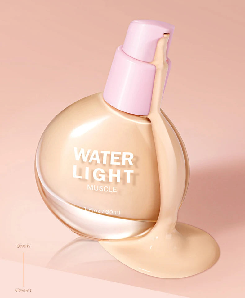 Small Bulb Light Skin Foundation Liquid Natural Isolation Concealer Foundation Makeup High Coverage Brighten Concealer Cream