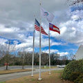 8m 9m 10m High Aluminum Alloy Stainless Steel Flagpole Manufacturer Electric Flag Pole