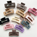 Hot Sale Rectangle Hair Claw Plastic Hair Clamps Fashion Hair Clip