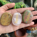 Inspirational New Thumb Rainbow Chakra Gemstone Polished Natural Agate Crystal for Anti-Anxiety Relaxation Home Decor Anti-Worry