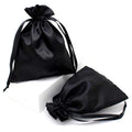 Custom Logo Printed Luxury Silk Hair Packaging Bag High End Satin Envelope Hair Extension Wig Pouch Satin Dust Bag