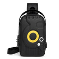 Latest Premium Polyester  Waterproof Large Capacity Both Side Custom Logo Sling Bag Anti-theft Chest Bag for Men