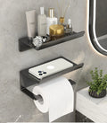 Carbon Steel Quality Solid Wall Mounted Papers Roll Holder Bathroom Storage Accessories Sets Tissue Toilet Paper Holder
