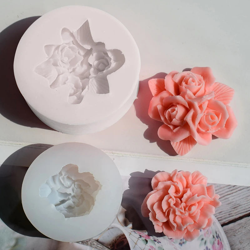Factory Wholesale Silicone Scented Candle Flower Molds for Candle Making Silicone 3d Silicone Molds for Candles