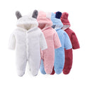 2021 Newborn Baby Winter Clothes Infant Baby Girls Clothes Soft Fleece Outerwear Rompers Baby Coat Newborn 0-12M Boys Jumpsuit