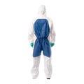 55gsm Bulk Type 5/6 CE Cleanroom Breathable Chemical Resistant Clothing PP PE Microporous SMS Disposable Coveralls