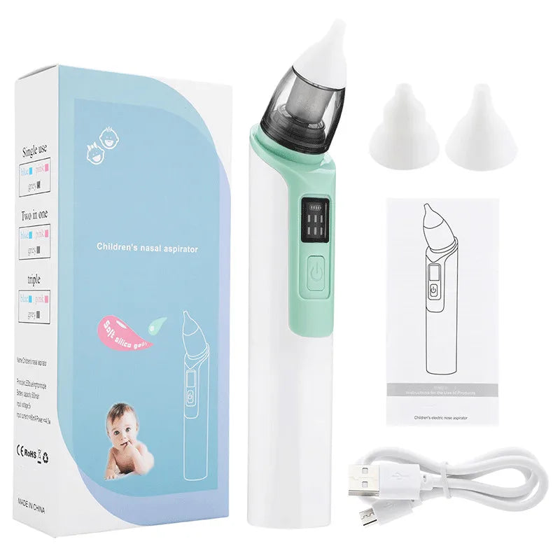 PIEMENS NA-006 Silent Children's Electric Nasal Aspirator for Babies-High Quality Nose Cleaner with 50-70KPA Suction