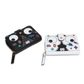 Fashion Unique Big Eye Theme Zipper Cute Wristlet Cartoon Zipper Purses Wallet for Women