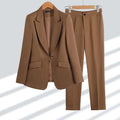 S-3XL   Casual and Elegant Modern Business Women's Clothing Women's Pants Suit Jacket 2-piece Set Office Pants Set