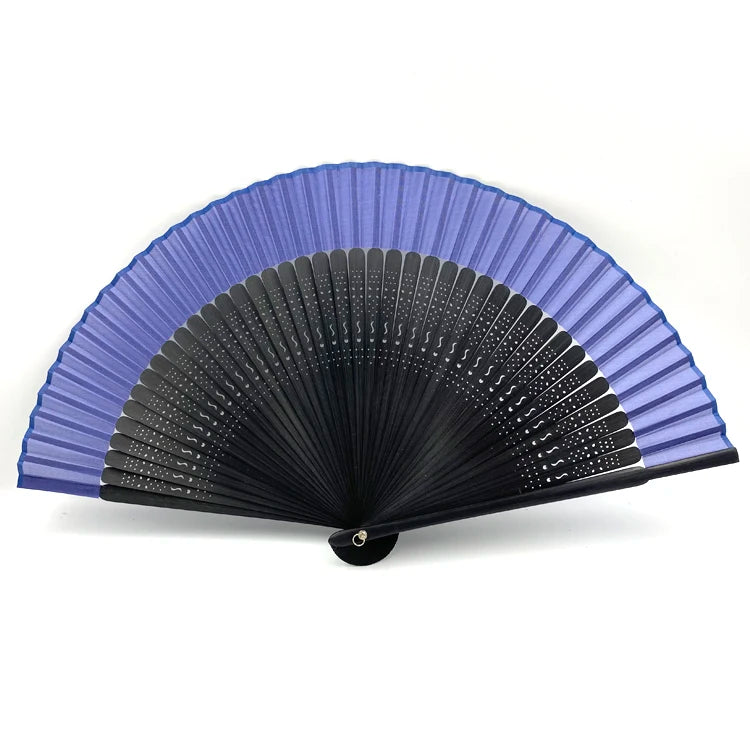 Customizable Traditional Japanese Style Bamboo Hand Folding Fan Lady Fashion Kimono Design for Business Advertising Souvenir