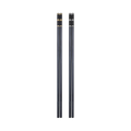 Chinese Supplier Non-slip Design square clear Plastic PPS Black Chopsticks Set for Eating Sushi Noodles