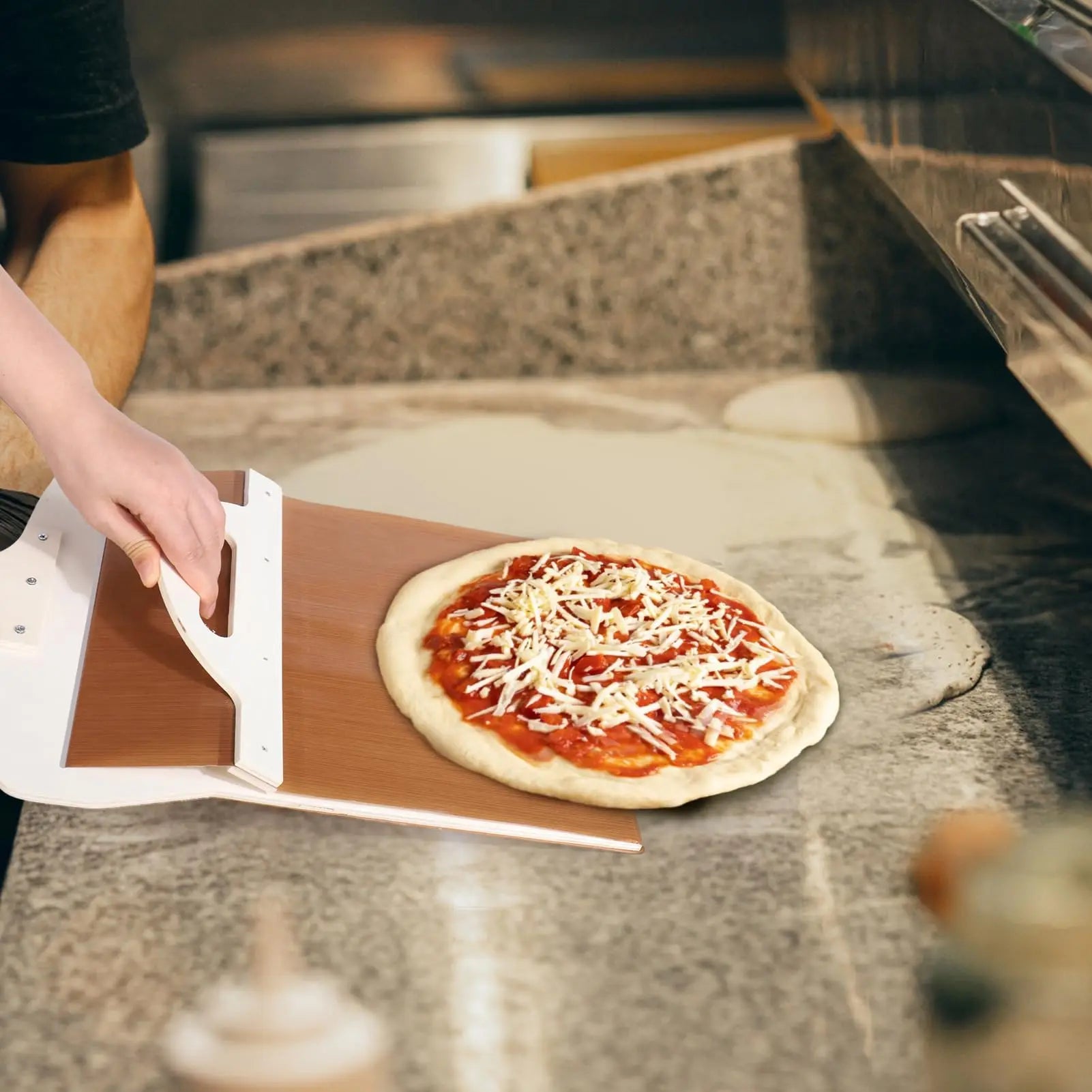 Hot Sale Wood Pizza Tool Spatula Paddle Sliding Pizza Peel with Handle Baking Kitchen Tool Sliding Pizza Peel Transfer Shovel